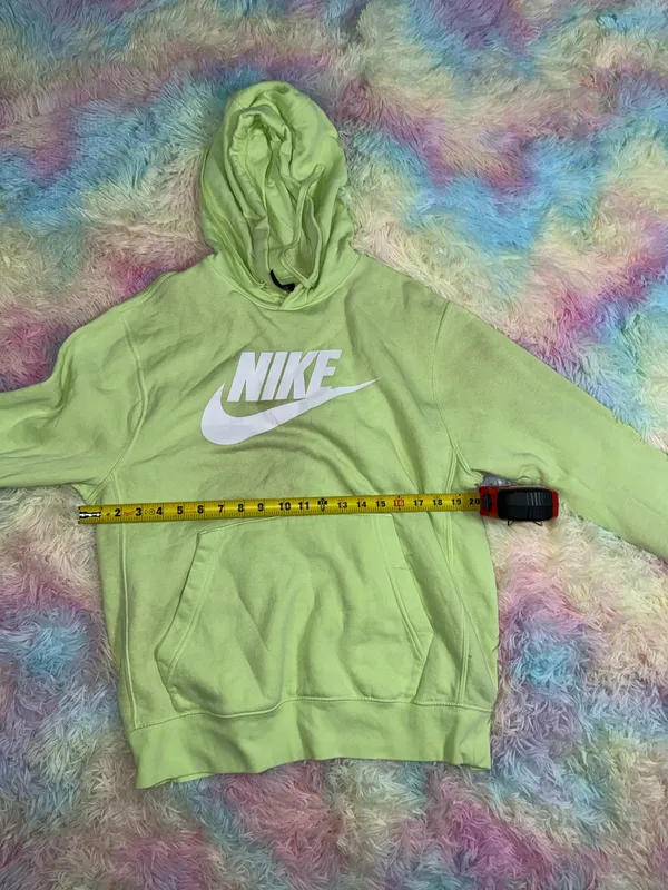 Neon green Nike Hoodie - Image 4