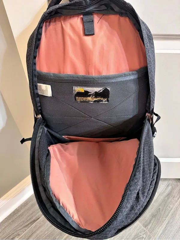 The North Face Borealis Laptop Backpack Black, Gray & Rose Gold - Image 8