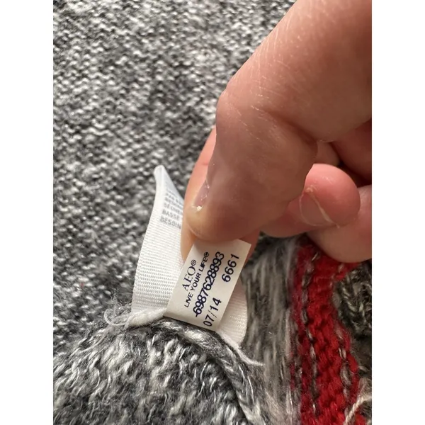 American Eagle Women Size XS Open‎ Front Knit Cardigan Sweater Aztec Tribal City - Image 11