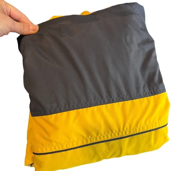 Columbia Interchange Core Jacket Women's‎ L Yellow Hooded Packable Rain Shell - Image 12