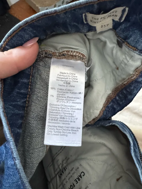 Madewell Jeans Perfect Vintage Straight Leg Denim 25P petite - Image 9