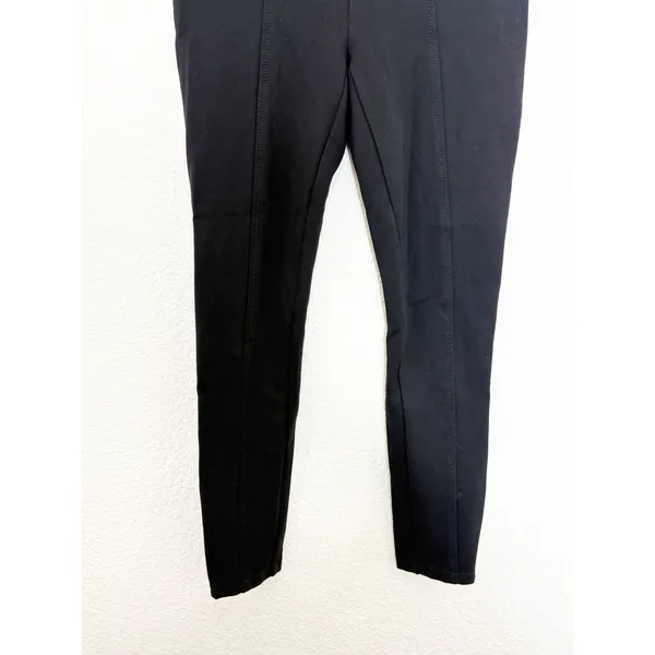 Anthropologie The Essential Slim Ankle Zip Pant Black Women's Size 0 Minimalist - Image 10