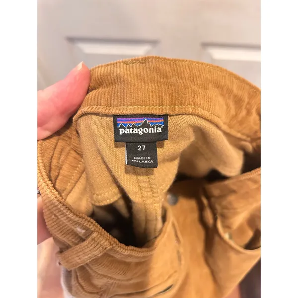 Patagonia Womens 27 Corduroy Skinny Pants Gold Tan‎ High Rise 5-Pocket 55065 - Image 7