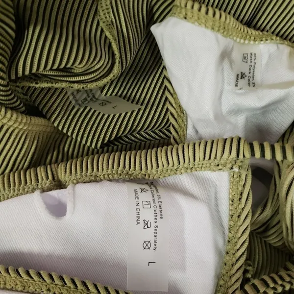 NWOT 3 Piece Bikini Swimsuit Size L - Image 8