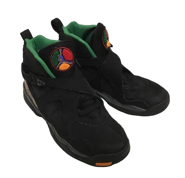 Nike Air Jordan 8 Retro GS Black 305368-004 - Image 8