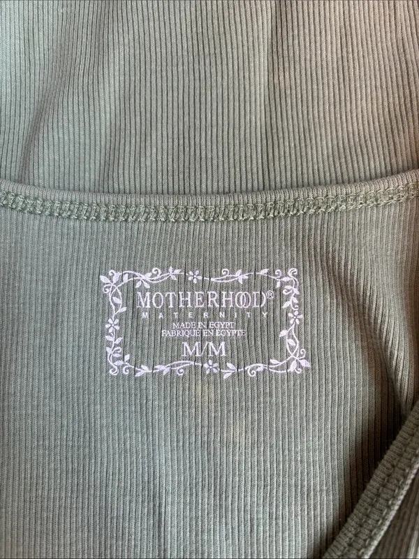 Motherhood Maternity Olive Green Ribbed Scoop Tank - Image 2