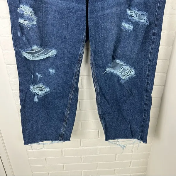 Old Navy Plus Size Denim High Rise Slouchy Straight Distressed Jeans Size 20 - Image 6