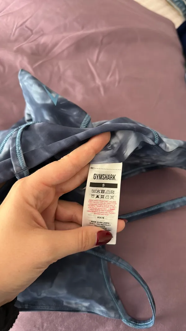 Navy Blue Gymshark Bra Sports - Image 6