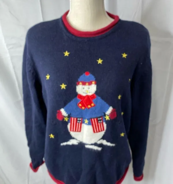 Christopher and Banks patriotic Christmas sweater - Image 3