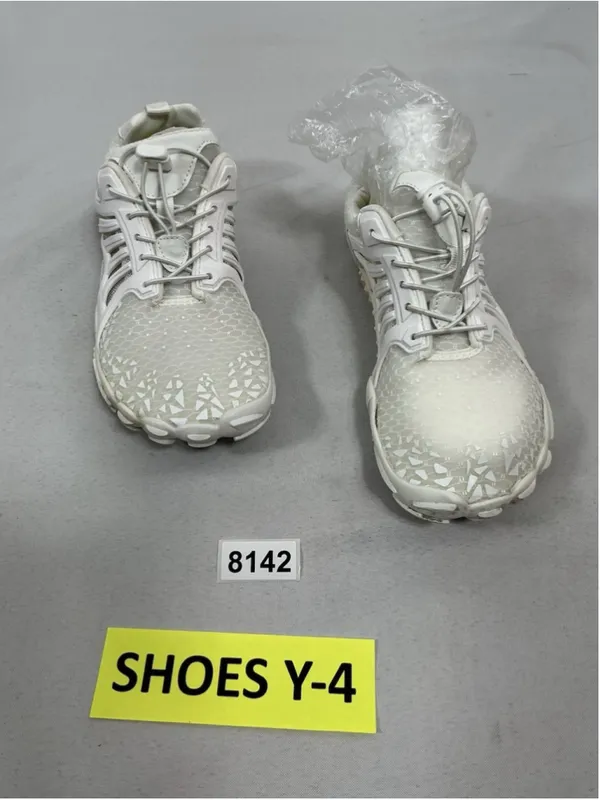 Adult Flexible Swim Water Shoes White Men 7.5 Woman 9.5 - Image 2