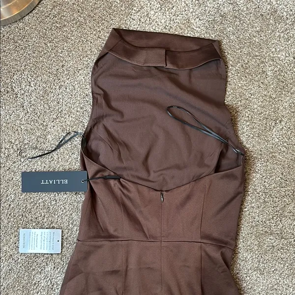Elliatt Brown Asymmetrical Dress - Image 5