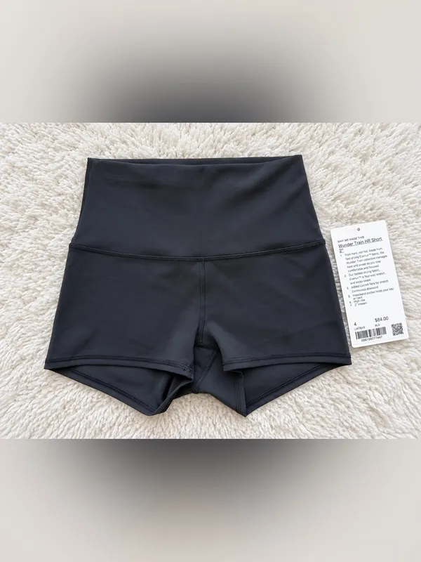 NWT Lululemon Wunder Train High Rise 2” Shorts – Black – 4 - Image 6