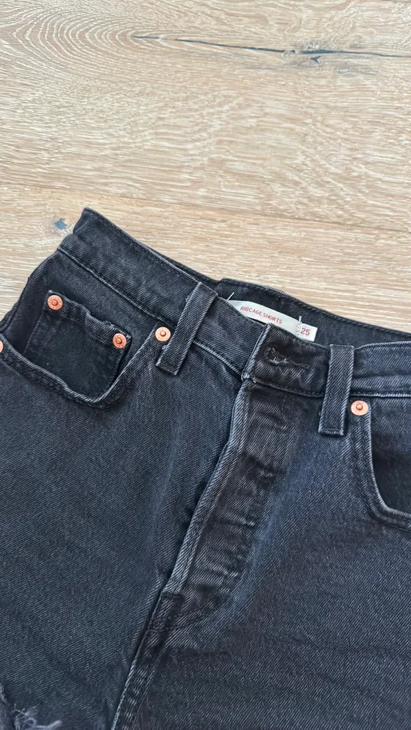 Levi’s Dark Wash Shorts - Image 2