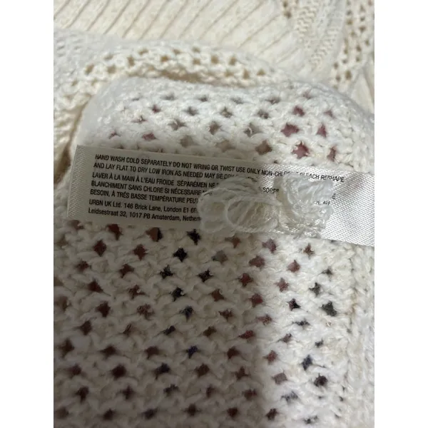 Anthropologie Daily Practice Half-Zip‎ Oversized Pullover Sweater Cream Medium - Image 12