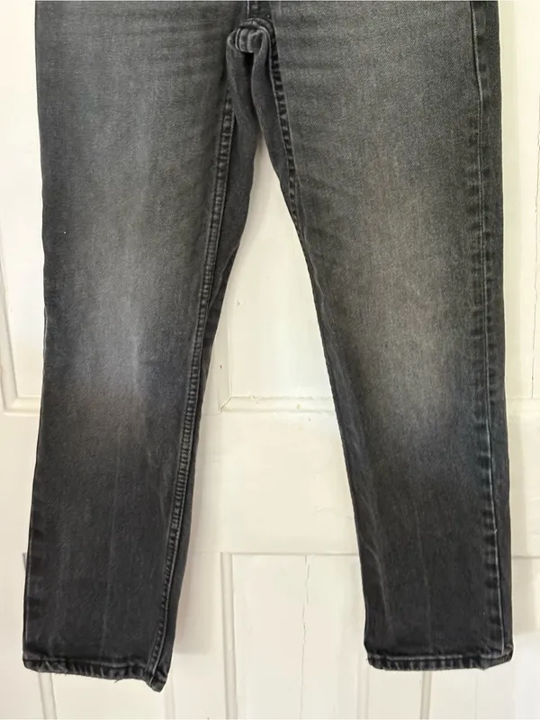 Zara Women’s Washed Black Slim Straight Jeans size 0 inseam 24 - Image 3