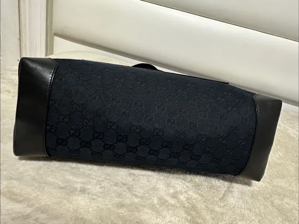 Gucci Black GG Shoulder Tote - Image 7
