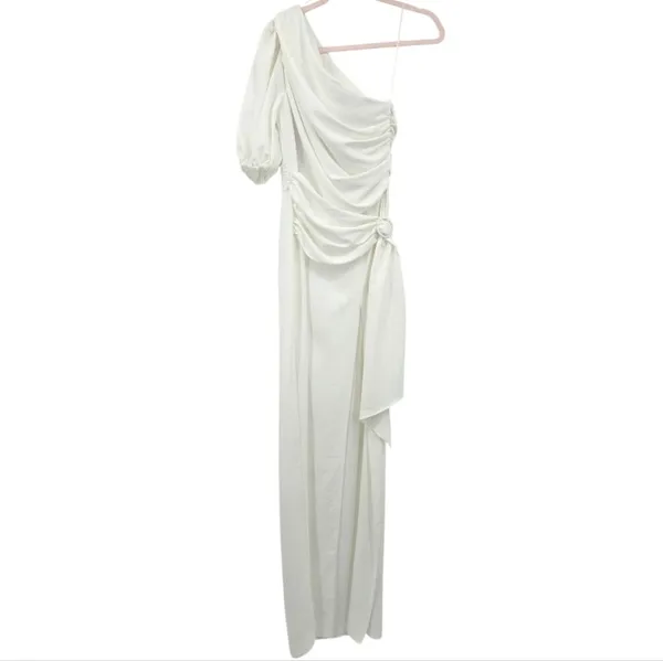 Amanda Uprichard Bexley Maxi Dress One Shoulder Long Evening‎ Gown Sz M - Image 3