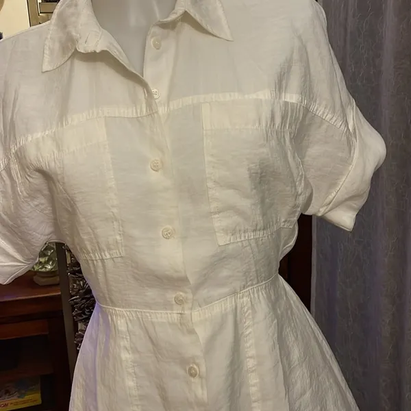 Zara Short Shirt Dress Medium - Image 6
