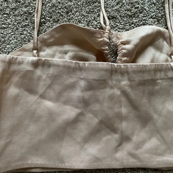 Zara Satin Beige Top - Image 5