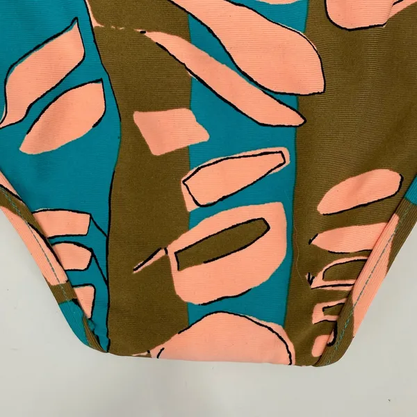 Volcom Bikini Bottom SZ Medium New Wave Brown Abstract Boho Surf Skater Swim NEW - Image 14