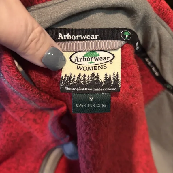 Arborwear Womens Red Fleece Vest Full Zip‎ Outdoor Workwear Size M NWT - Image 6