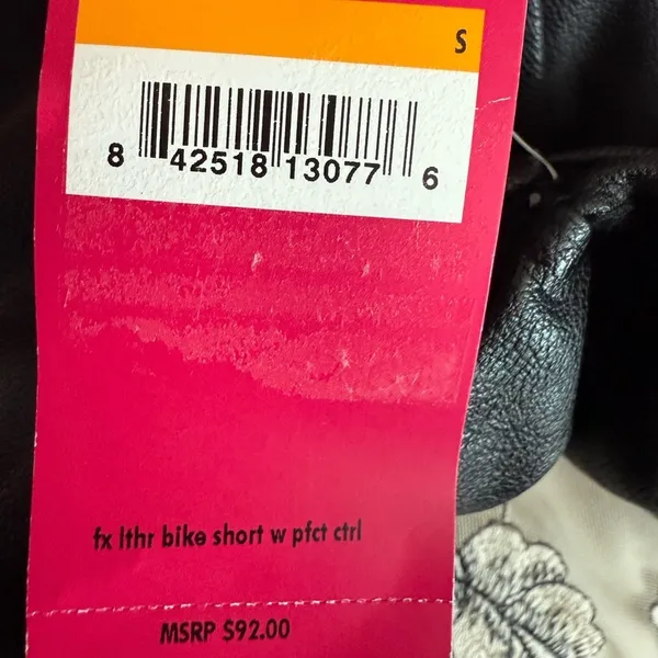Commando Faux Leather Bike Shorts Black Women’s Small NWT High Rise Biker - Image 8