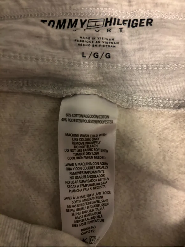 Tommy Hilfiger Women’s Light Gray Logo Jogger Pants - Image 3
