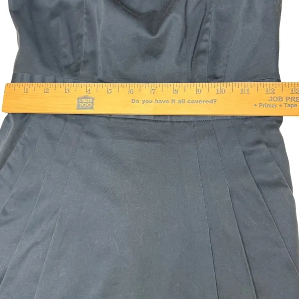 French Connection Navy Blue One Shoulder Bow Mini Dress Pockets Cocktail Party 2 - Image 10