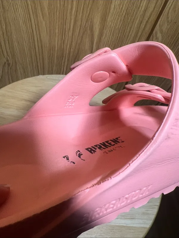 Birkenstock Pink Two-Strap EVA Sandals - Image 5