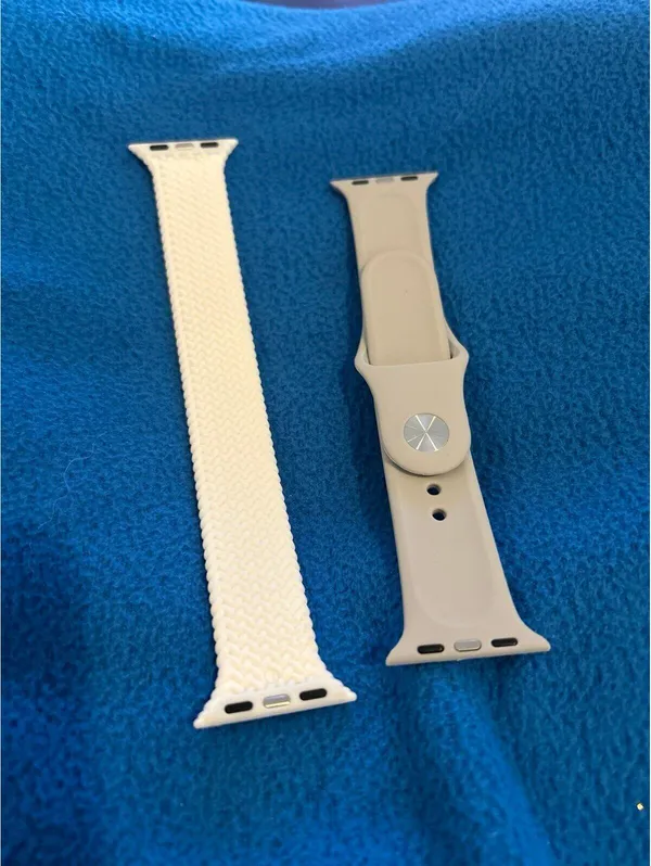 C401 silicone watch replacement strap band 38/40/41mm White - Image 2