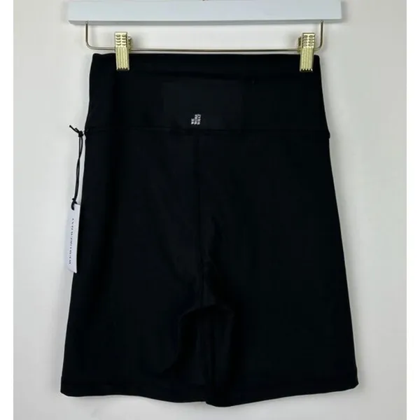 WeWoreWhat Lace Up Biker Shorts Black Revolve Stretch Athleisure Womens XL NWT - Image 7