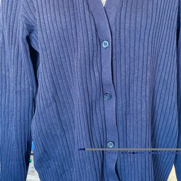 Lane Bryant Ribbed V-neck button-front Cardigan Sweater Long Sleeve Sz 14/16 1X - Image 5