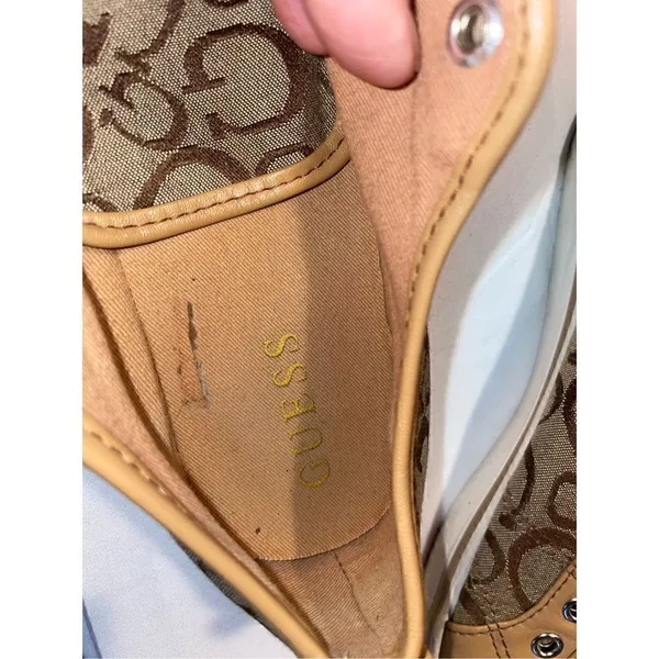 GUESS Brown/Tan Trainers Size 6 - Image 8