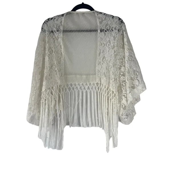 Miss Me Y2k‎ Women's Small White Cottage Western Kimono Coastal Cowgirl Top - Image 7