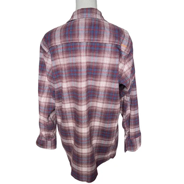 ARIAT Women’s Rebar Plaid Print Long Sleeve Button-Down Flannel Work Shirt - Image 6