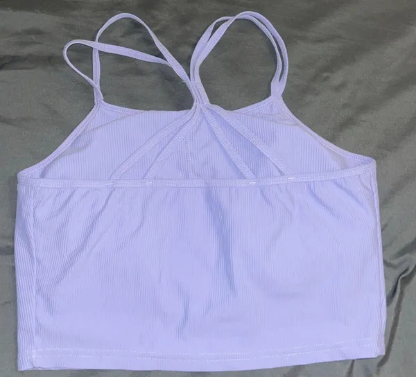 Kimberly Light Purple Crop Top Size L - Image 2