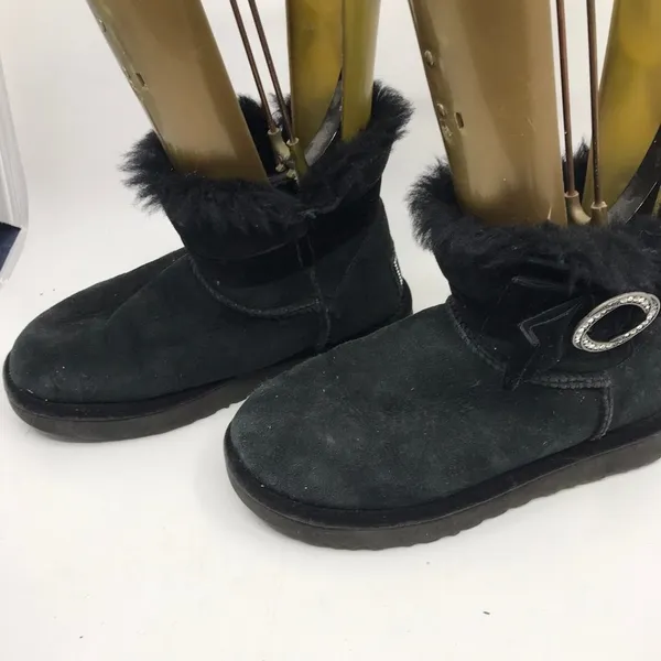 Mid UGG Black Boots Size: US 5 - Image 4