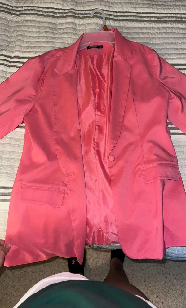 Oversized Blazer Pink Size 8 - Image 2