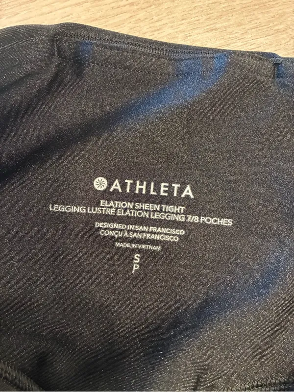 Athleta Women’s Elation Sheen Tight Leggings Black Size S - Image 5