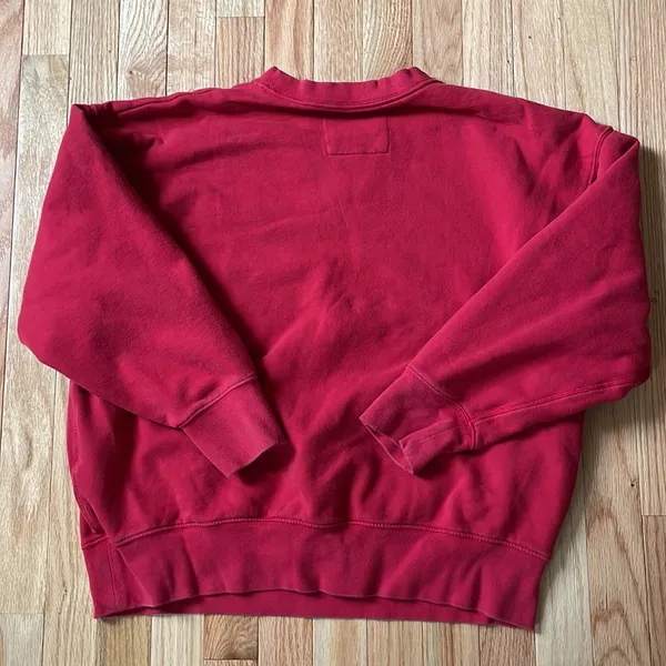 American Eagle Sweater Womens Small Red Logo Pullover Sweatshirt Crewneck Ladies - Image 12