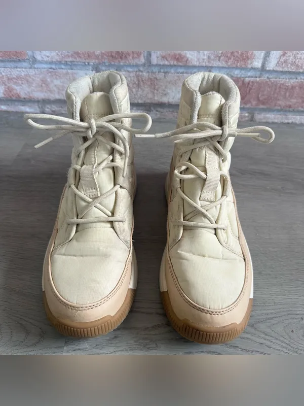Sorel Whitney Boots Winter Cream Women’s 8.5 Waterproof Snow Gorpcore Outdoor - Image 2