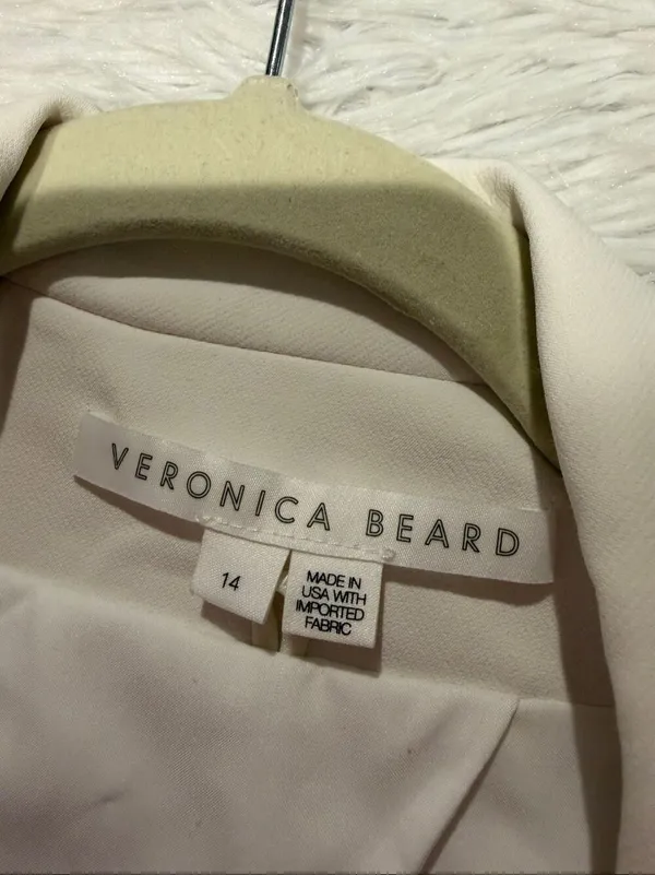 Veronica Beard Iconic Scuba Dickey Blazer Jacket in White Size 14 - Image 9