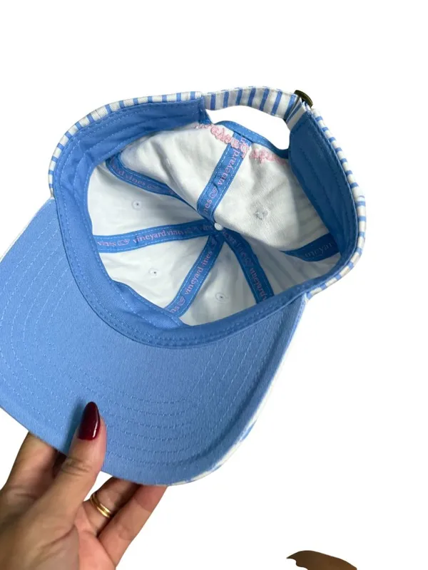 VINEYARD VINES Women’s Blue Striped Hat Cap - Image 3
