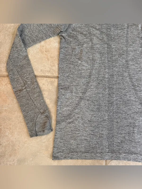 Lululemon Swiftly Tech Long Sleeve 2.0 in Slate / White Heather Grey Size 4 - Image 12