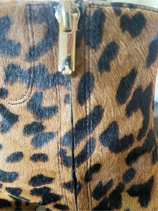 Sam Edelman Leopard-Print Ankle Booties in Brown and Black - Image 4