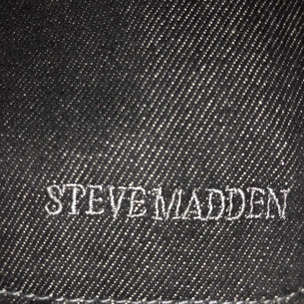 Vintage early 2000s Steve Madden mini shoulder bag black denim - Image 8