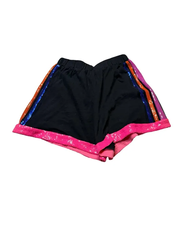 ✨ Fantastic‎ Fawn Black Sequin Trim Shorts Small NWT Festival Party Shorts ✨ - Image 5