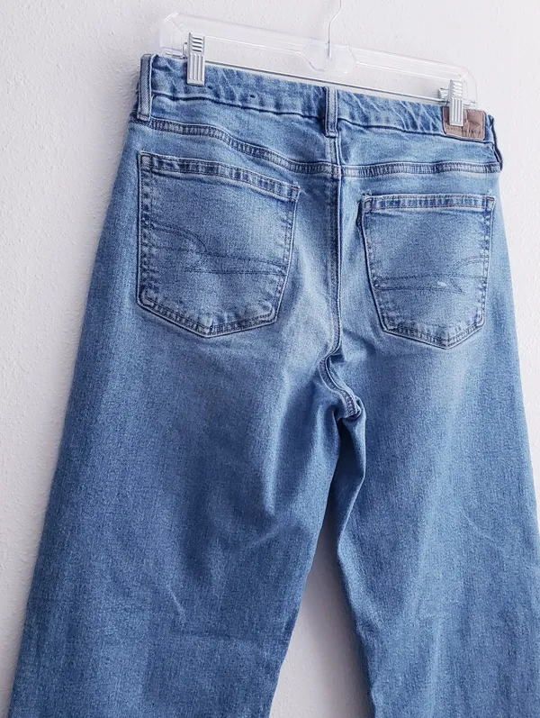 American Eagle Denim Straight Leg Mom Jeans - Image 7