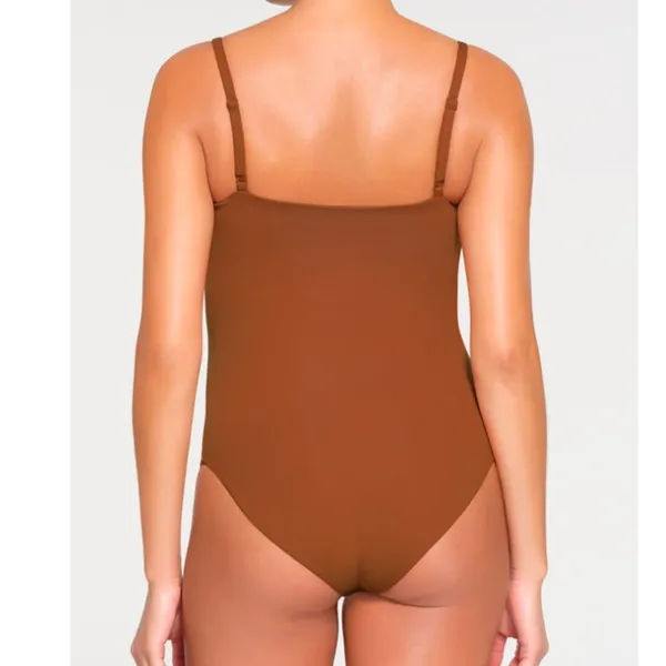🆕 Skims | Fits Everybody Bodysuit Brief Maternity Small Bronze - Image 3