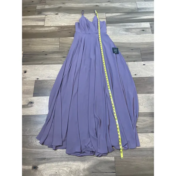 Lulus Long Purple Layered Chiffon Dress Size M New With Tag - Image 7